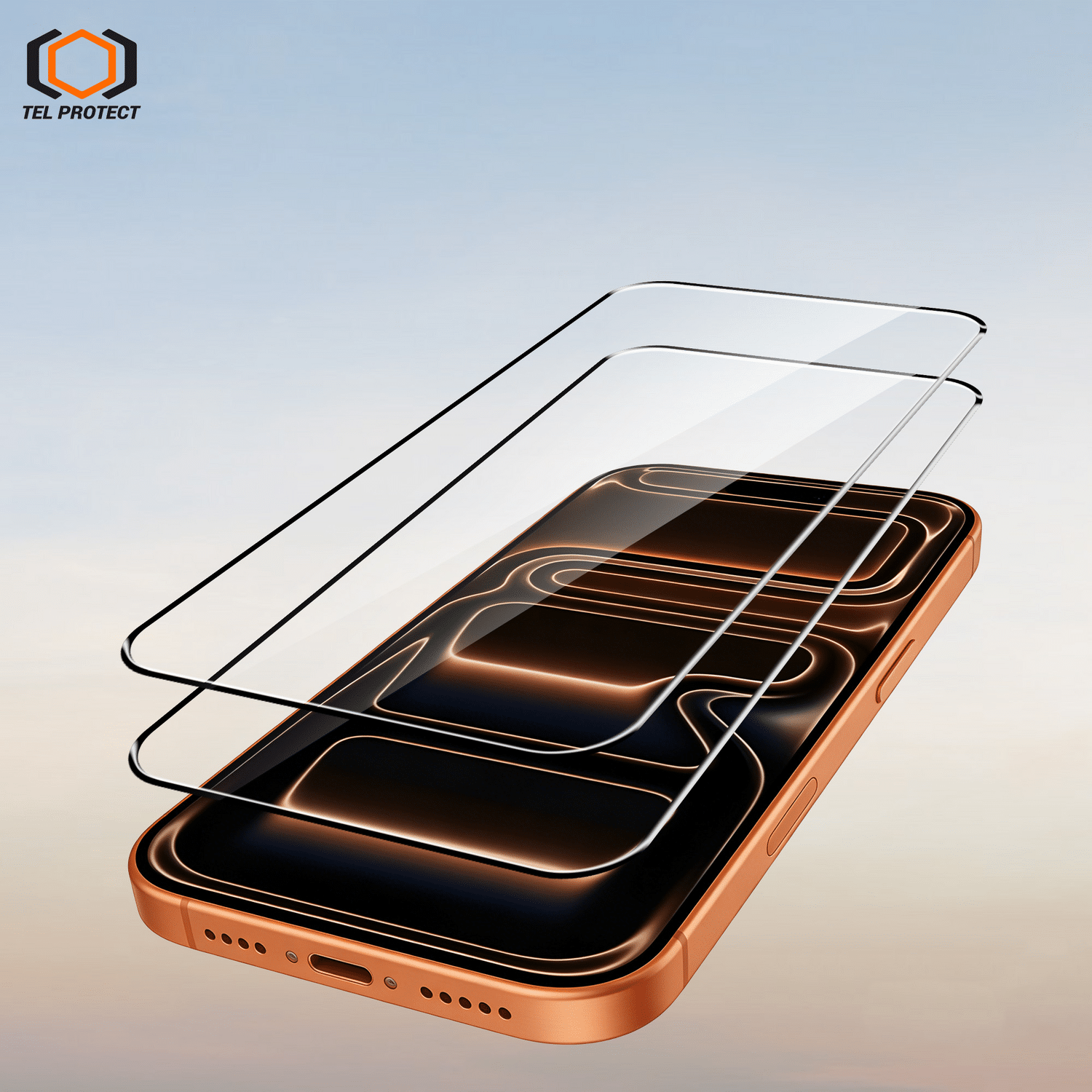 Tel Protect Dust-Free Easy Fit Full Glue 6D kaljeno staklo za iPhone 15 crno - 2 komada