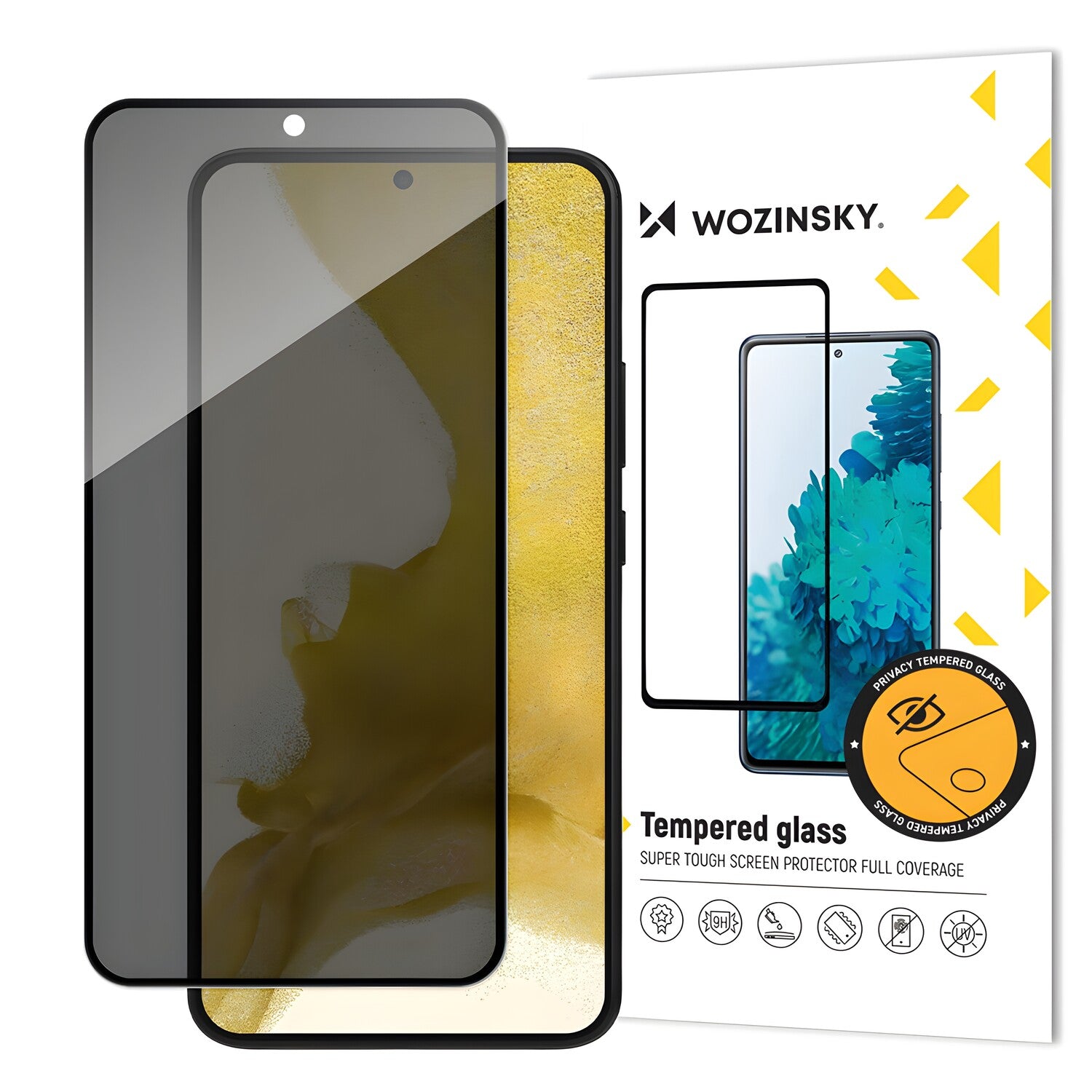 Wozinsky Privacy Glass tvrđeno staklo za Samsung Galaxy S25 Plus - Crna KP39714