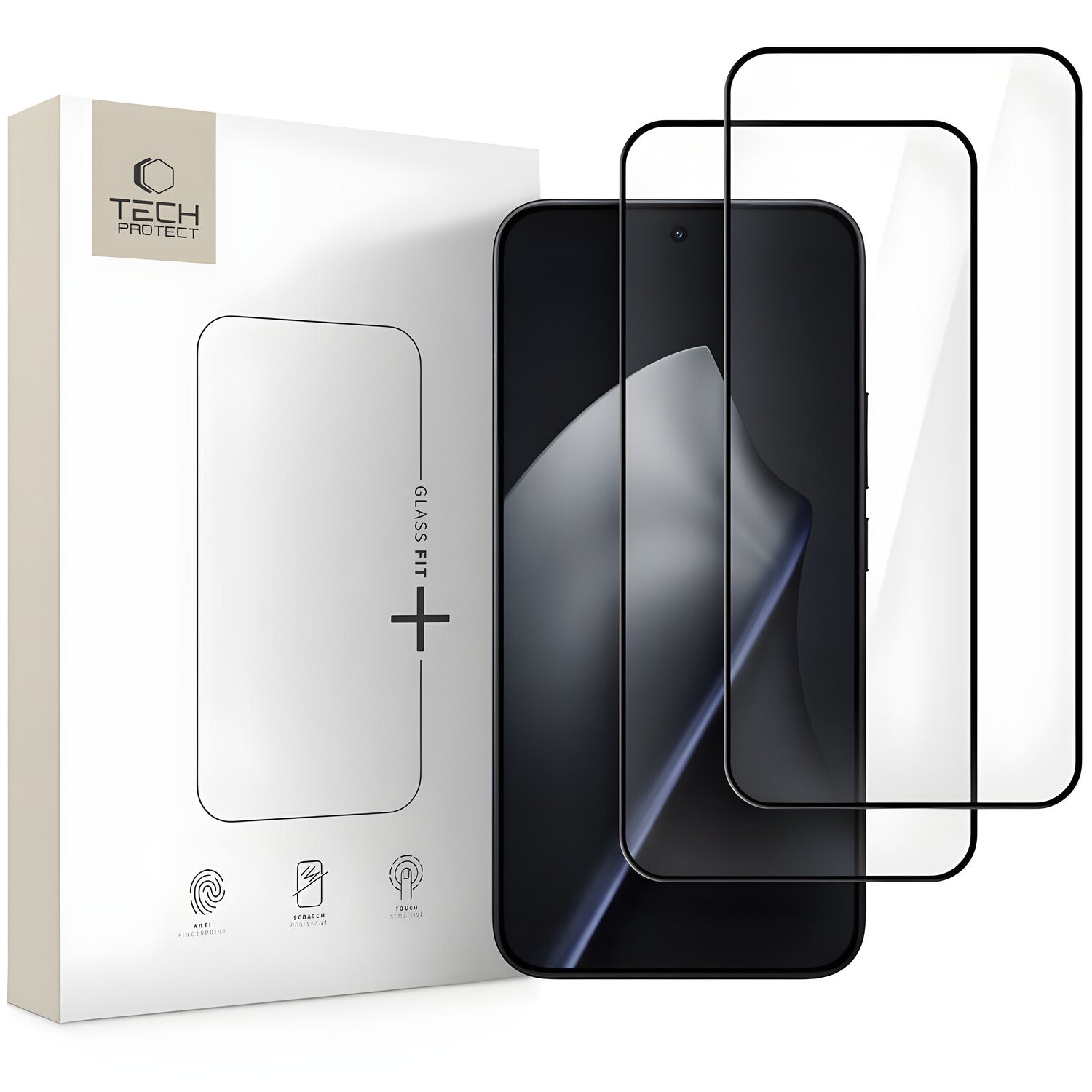 Tech-Protect Glass Fit+ staklo za Xiaomi Redmi 15 4G/Redmi 15 5G - Crna KP39764