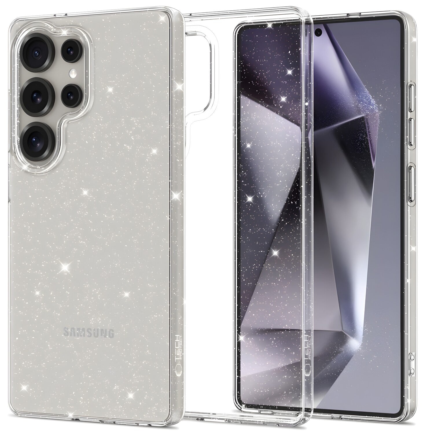 Tech-Protect FlexAir Glitter futrola za Xiaomi Redmi Note 14 Pro 5G/Poco X7 5G - Prozirna KP39824