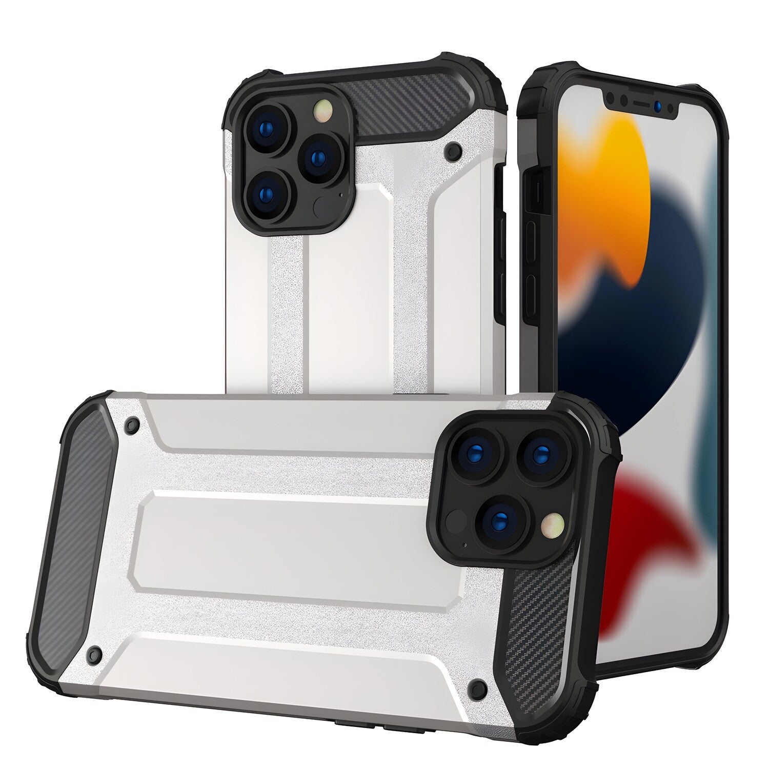 Futrola Hybrid Armor za Samsung Galaxy A23/Galaxy A23 5G - Srebrna KP40568