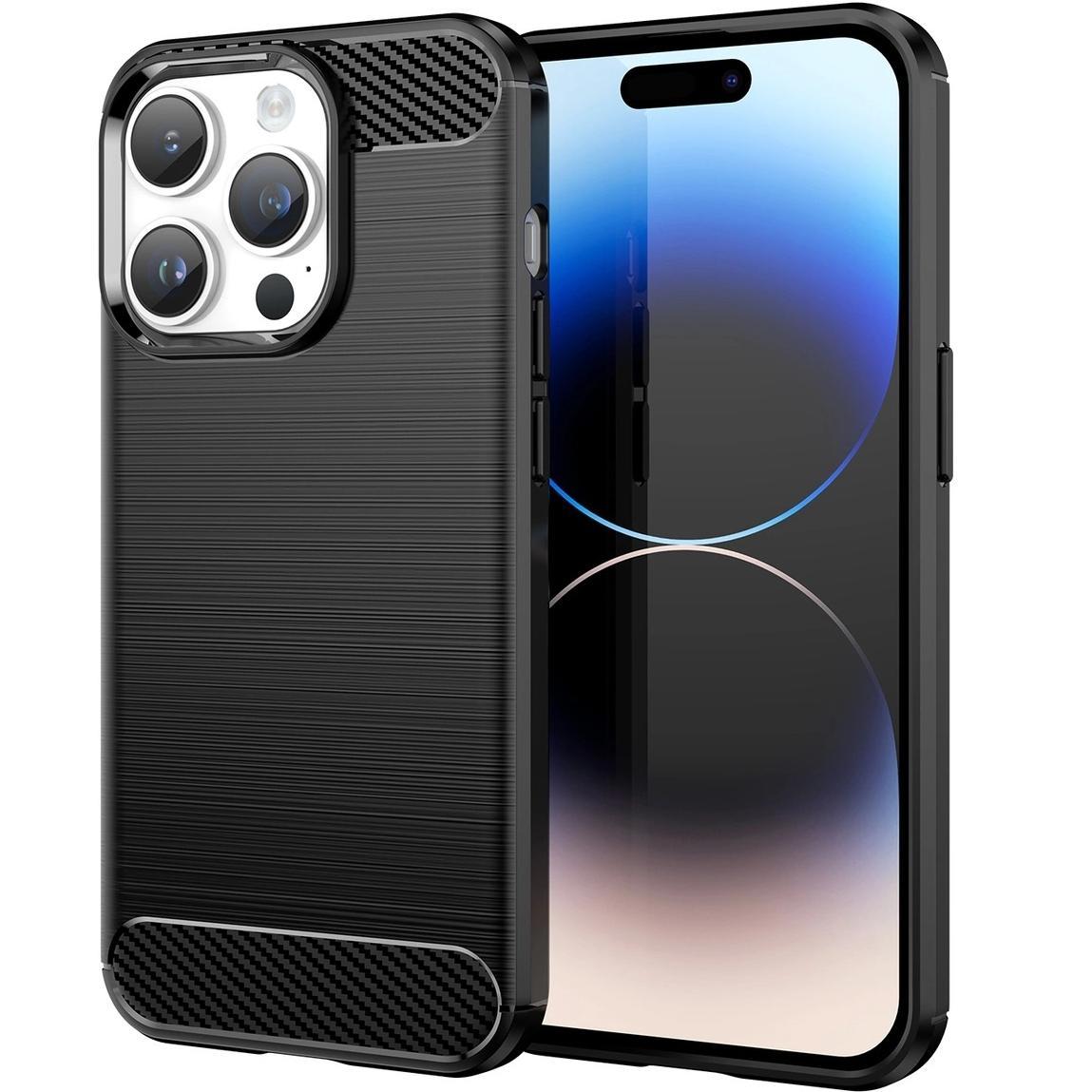 Futrola Carbon Shield TPU za Apple iPhone 16e/iPhone 17e - Crna KP40711