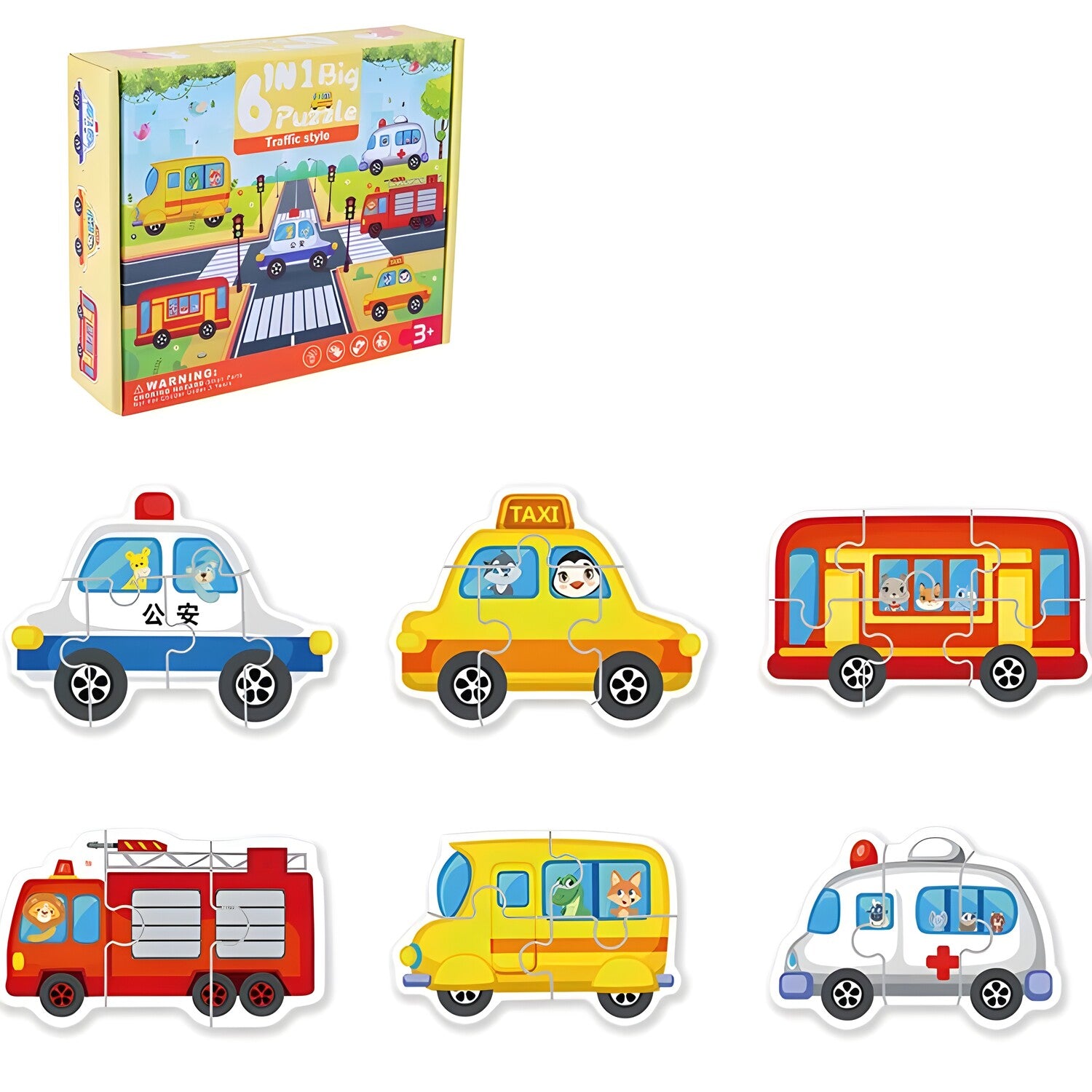 Dječje drvene puzzle - Traffic KP22046