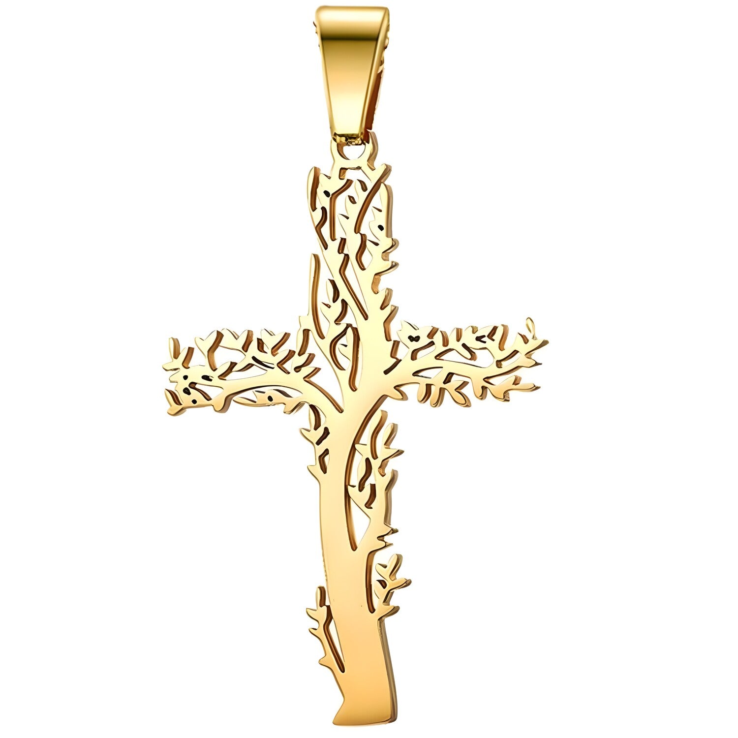 Privjesak na lančiću Tree Cross - Zlatna KP34143