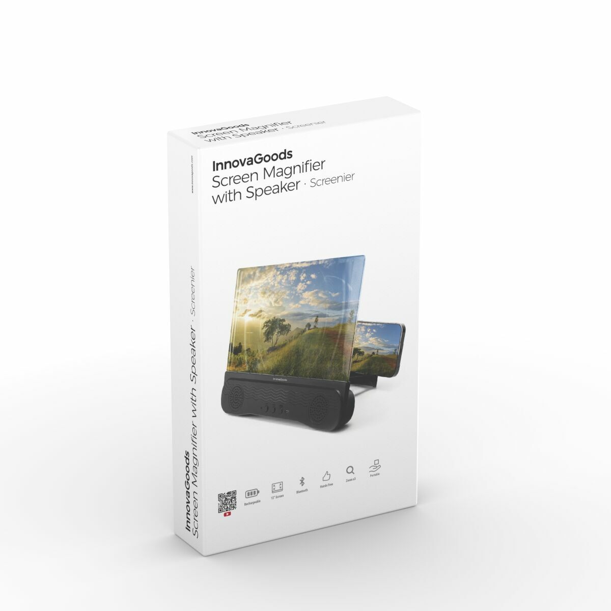 Punjivo Povećalo Ekrana Mobitela sa Zvučnikom Screenier InnovaGoods