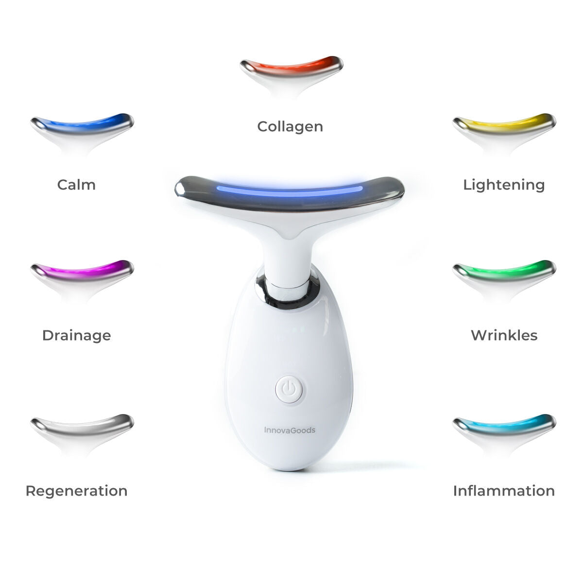 Električni Uređaj za Zatezanje Lica i Vrata s LED, EMS i Grijanjem Selora InnovaGoods