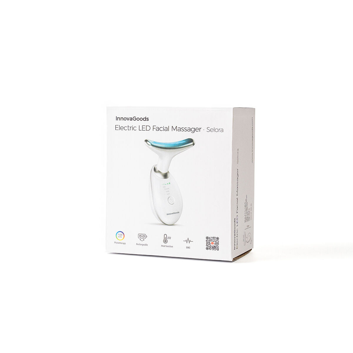 Električni Uređaj za Zatezanje Lica i Vrata s LED, EMS i Grijanjem Selora InnovaGoods