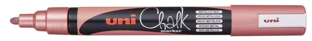 Marker Uni pwe-5m kreda metallic crveni