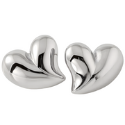 Naušnice VO-33511 Heart - Srebrna KP33511