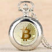 Džepni Sat Bitcoin - Srebrni KP5816