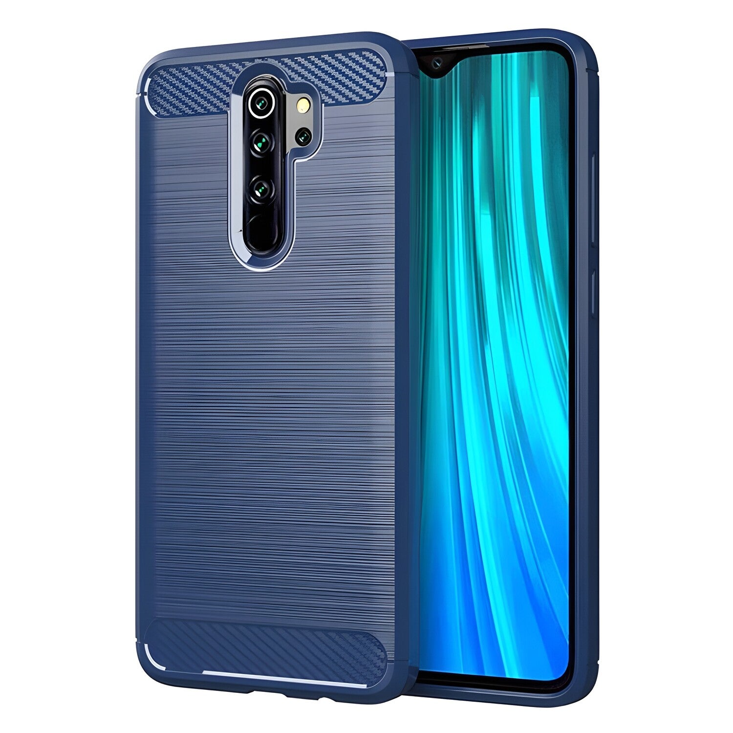 Futrola Carbon Shield TPU za Xiaomi Redmi Note 8 Pro - Tamno plava KP29560